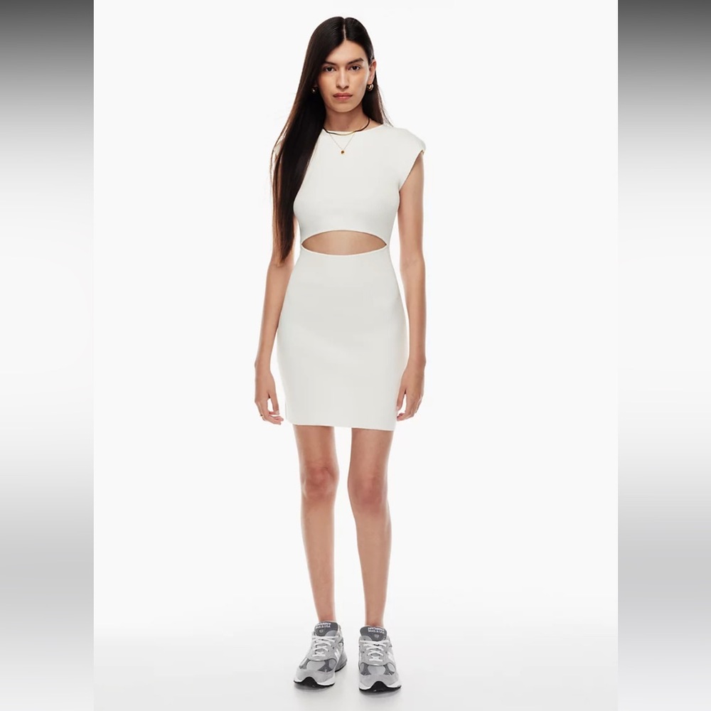 Aritzia Wilfred Free Cut-Out Knit Dress - Picture 4 of 5